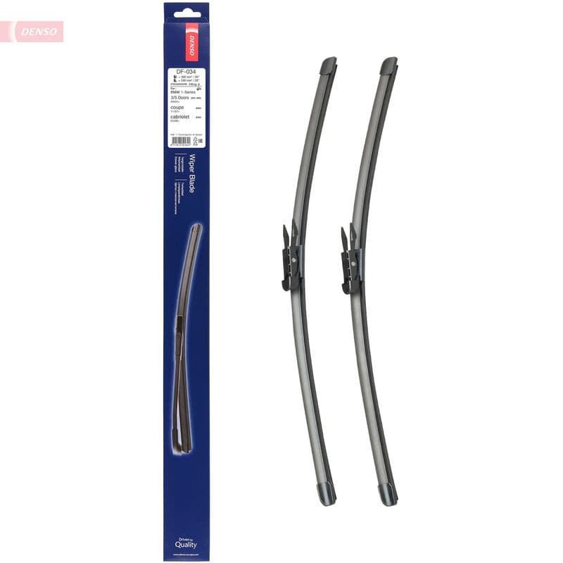 Wisserblad voegloos Voor met spoiler (2pcs) Flat Blades 500mm past: BMW 1 (E81), 1 (E82), 1 (E87), 1 (E88) 06.04-12.13