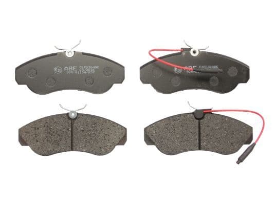 Remblokken set Voor , past: CITROEN JUMPER I, JUMPER II  FIAT DUCATO  PEUGEOT BOXER 1.9D-2.8D 02.94-09.09