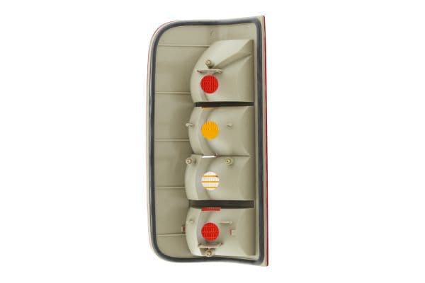 Achterlicht Rechts (P21/5W/P21W, kleur indicator oranje, kleur van het glas red, anti-fog licht, achteruitrijlicht) past: VW LT II Bus / Gesloten lichaam 05.96-07.06