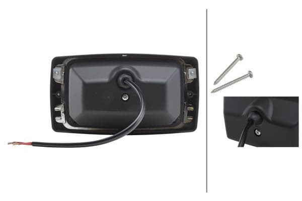 Werklamp (H3, 12/24V, 55W, 2300lm, lengte: 250mm, hoogte: 102mm, breedte: 182mm, diepte: 95mm) past: FENDT 200, 300, 500, 900 01.80-