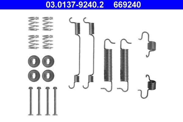 Accessory Kit, brake shoes