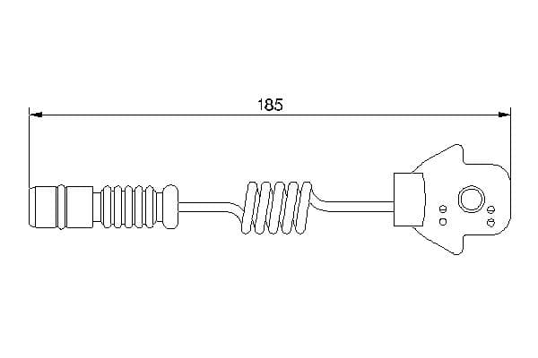 Sensor remblokslijtage Voor past: MERCEDES M (W163) 2.3-5.0 02.98-06.05