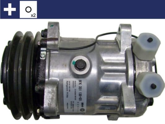 Airconditioning compressor 12V (R134a) past: CASE IH 70 2WD, 70 4WD, 80 2WD, 80 4WD, 90 2WD, 90 4WD, 95 2WD, 95 4WD  FIAT 140-90 DT, 160-90 DT, 180-90 DT, F 100, F 110, F 115, F 120, F 130, F 140