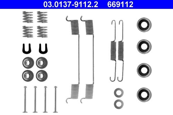 Accessory Kit, brake shoes