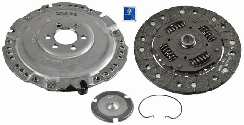 Koppelingskit (met bouten: ja, 200mm) past: VW CADDY II, GOLF III, GOLF IV, POLO, POLO III CLASSIC, VENTO 1.6/1.7D/1.9D 11.91-01.04