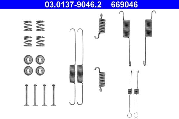 Accessory Kit, brake shoes