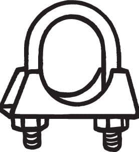 Uitlaatsysteem sluiting (60mm, 10 stuks. pak) past: AUDI A4 B7  BMW 5 (E28)  CITROEN C5 II  FORD ESCORT V, ESCORT VI, FOCUS I, GALAXY II, MONDEO III, MONDEO IV, ORION III 1.1-3.2 06.81-12.19