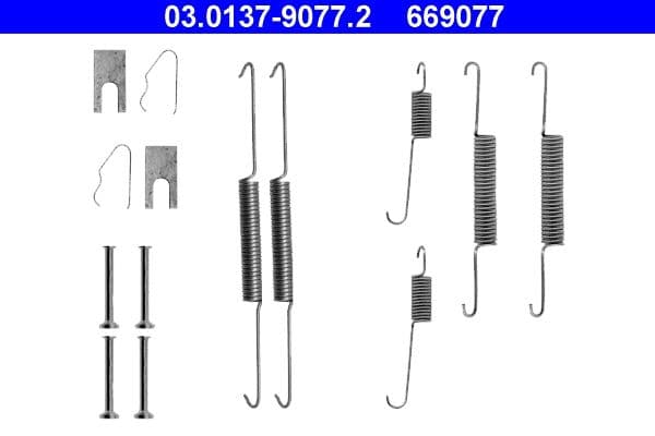 Accessory Kit, brake shoes