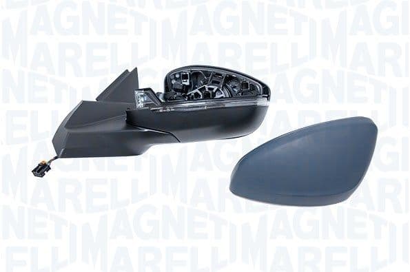 Zijspiegel Links (elektrisch, in reliëf, met verwarming, under-coated, met indicator) past: PEUGEOT 2008 II 06.19-04.23