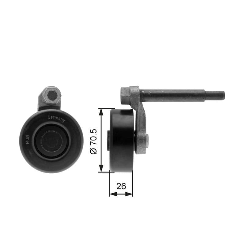 Tensioner Lever, V-ribbed belt