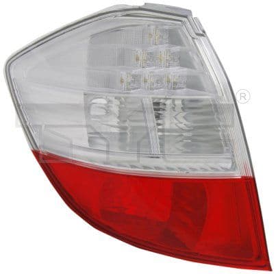 Achterlicht Links (LED, kleur indicator wit, kleur van het glas red) past: HONDA JAZZ III 07.08-01.11