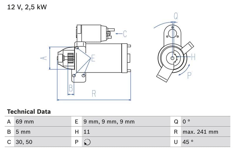 Starter (12V, 2,2kW, gereviseerd) past: BMW 1 (E81), 1 (E82), 1 (E87), 1 (E88), 1 (F20), 1 (F21), 2 (F22, F87), 3 (E90), 3 (E91), 3 (E92), 3 (E93), 3 (F30, F80), 3 (F31) 1.6D/2.0D/3.0D 06.04-