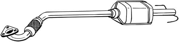 Katalysator EURO 4 past: OPEL COMBO, COMBO TOUR, CORSA C, MERIVA A 1.7D 06.03-