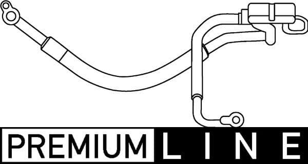 Airco slang/pijp (van aircocompressor tot condensator, hoge druk) past: FORD MONDEO III 1.8/2.0 10.00-03.07