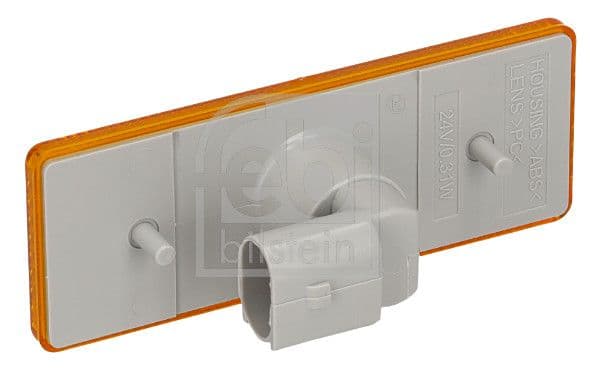 Markeringslichten Links/Rechts, vorm: rechthoekig, oranje, LED, hoogte 45mm  breedte 125mm  diepte 44/125mm, 24V (IP67) past: MERCEDES ACTROS, ACTROS MP2 / MP3, ATEGO, ATEGO 2, AXOR 2 04.96-