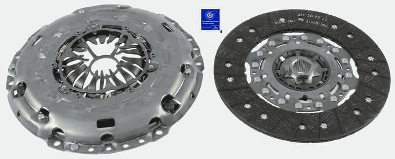 Zelfstellende koppelingskit (240mm) past: ALFA ROMEO 159, BRERA, SPIDER  FIAT BRAVO II  LANCIA DELTA III 1.9D/2.0D/2.4D 09.05-12.14