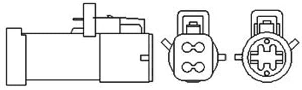 Lambda sonde (aantal draden 4, 340mm) past: FORD FIESTA VI 1.25-1.6 06.08-01.18