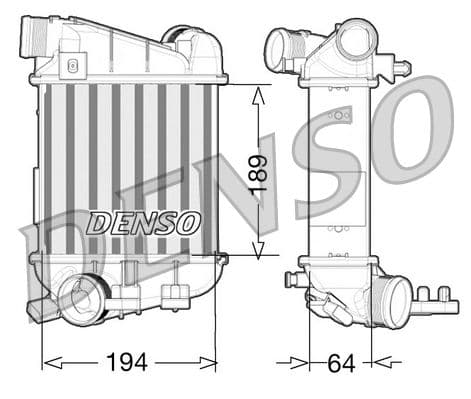 Toevoerluchtkoeler (linkerzijde) past: AUDI A4 B7 3.0D -06.08