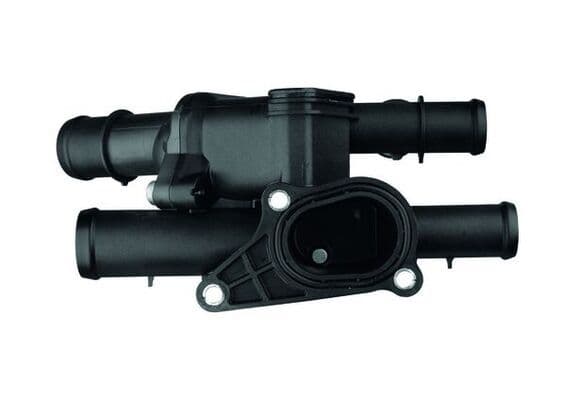 Thermostaat koelsysteem (105°C, in huisvesting) past: AUDI A3  SKODA OCTAVIA I  VW BORA, BORA I, GOLF IV, GOLF V, PASSAT B6, POLO, POLO III CLASSIC, TOURAN 1.6/2.8 12.95-12.10
