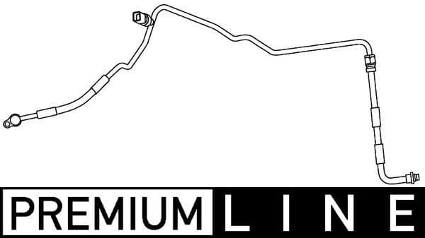 Airco slang/pijp (van condensator tot verdamper) past: FORD FOCUS C-MAX, FOCUS II 1.4-2.0 10.03-09.12