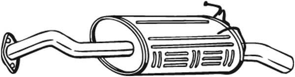 Uitlaatsysteem achterste geluiddemper past: HONDA CR-V III 2.0/2.4 10.06-12.12