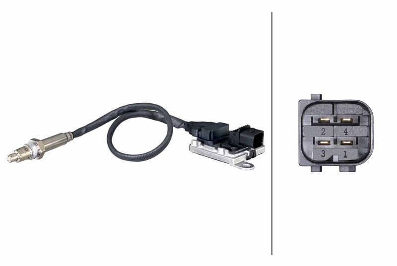 NOx-sensor past: MERCEDES ACTROS MP4 / MP5, ANTOS, AROCS, ATEGO 3, ECONIC 2, UNIMOG 471.943-OM936.974 03.00-