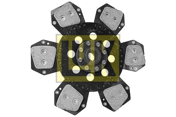 Koppelingsplaat/plaat keramiek (310mm  aantal peddels: 6) past: ZETOR 3320, 3320 R, 3340, 4320, 4340, 5011, 5211, 5213, 5243, 5245, 5320, 5340, 5340 HORAL, 5511, 5545, 5611, 5645, 5647, 5711