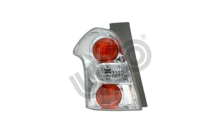 Achterlicht Links (kleur indicator geel/transparant, kleur van het glas red, zilveren frame) past: TOYOTA COROLLA VERSO ZER, ZZE 04.04-03.09