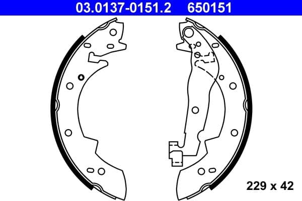 Brake shoe set