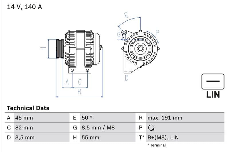 Dynamo (14V, 140A, gereviseerd) past: VOLVO S60 I, S80 I, V70 II, XC70 I, XC90 I 2.0-3.0 05.98-12.14