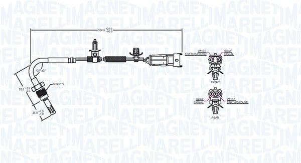Uitlaatgastemperatuursensor (Na katalysator) past: OPEL ASTRA J, ASTRA J GTC 1.7D 09.09-10.15