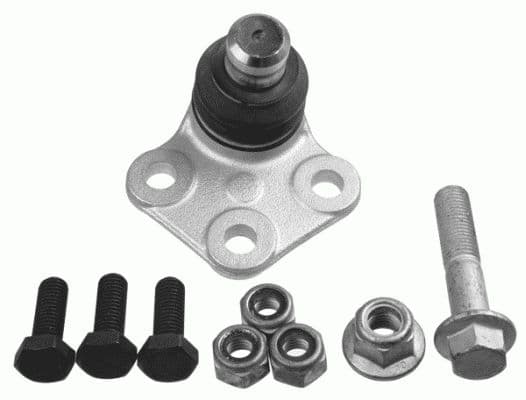 Kogelgewricht van de as Rechts (voor) (diameter kegel 20mm) past: MERCEDES CITAN (MPV), CITAN MIXTO (DOUBLE CABIN), CITAN/MINIVAN (W415)  RENAULT KANGOO, KANGOO BE BOP 1.2-Electric 06.05-