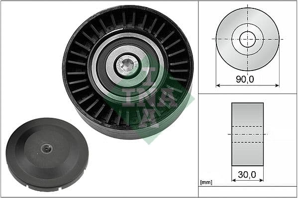 Multi V-riemschijf (plastic) past: BMW 1 (E82), 1 (E88), 3 (E90), 3 (E91), 3 (E92), 3 (E93), 5 (E60) 3.0 03.06-12.13