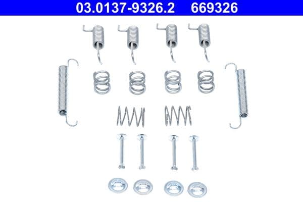 Accessory Kit, parking brake shoes