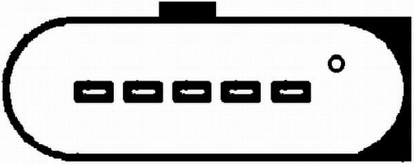 Luchtstroommeter (5 pin, module) past: AUDI A4 B6, A4 B7, A6 C5, A8 D2, ALLROAD C5  SKODA SUPERB I  VW PASSAT B5.5 2.5D 02.00-03.08