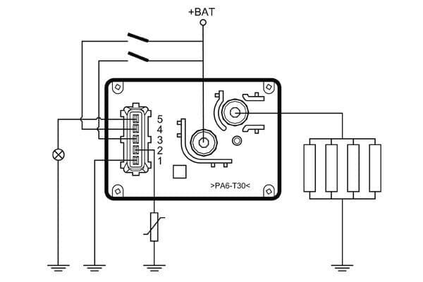 Control Unit, glow time