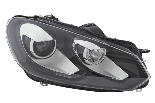 Koplamp Rechts (bi-xenon, D1S/PY21W/W5W, elektrisch, met motor, kleur invoegen: verchroomd/zwart) past: VW GOLF VI