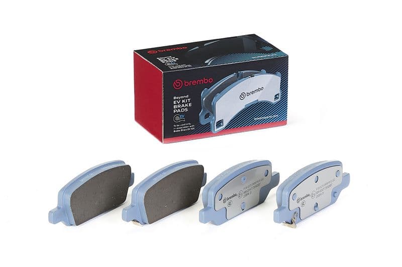 Remblokken set Achter ((EN) for electric vehicles  (EN) only for installation with Brembo EV discs), past: TESLA MODEL 3, MODEL Y Electric 01.17-