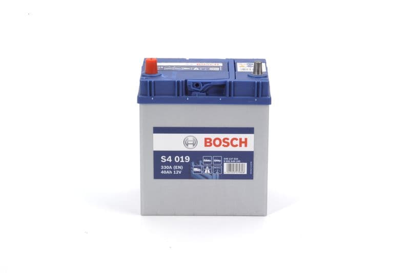 Batterij BOSCH 12V 40Ah/330A S4 (L+) 187x127x227 B01 - montageflens 10,5 mm (beginnen)