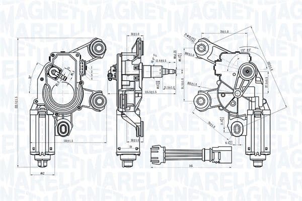 Ruitenwissermotor Achter past: AUDI A1, A6 ALLROAD C7, A6 C5, A6 C6, A6 C7, Q3 02.97-10.18