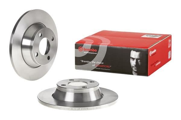 Brake disc Voor Links/Rechts past: AUDI 80 B4 1.6/1.9D/2.0 09.91-01.96