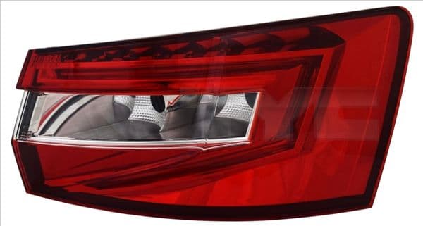 Achterlicht Rechts (extern, LED, kleur van het glas red) past: SKODA SUPERB III 03.15-05.19