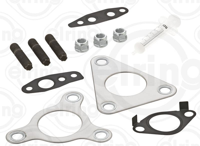 Turbocompressor montageset (met pakkingen) past: NISSAN ALMERA II, ALMERA TINO, PRIMERA, X-TRAIL I 2.2D 08.00-