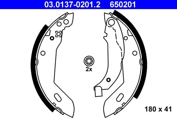 Brake shoe set