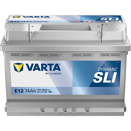Batterij VARTA 12V 74Ah/680A (EN) Dynamic SLI (L+) 278x175x190 B13 - montageflens 10,5 mm (beginnen)