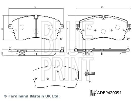 Brake Pad Set, disc brake