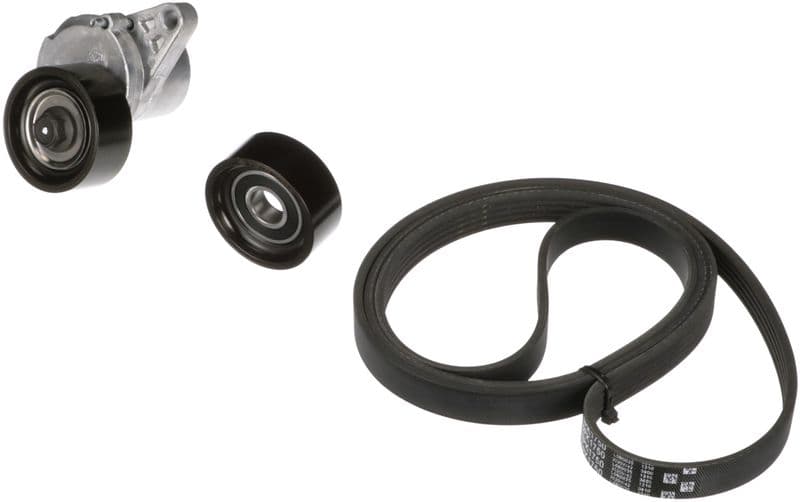 V-snaren set (met rollen) past: DACIA LOGAN, LOGAN EXPRESS, LOGAN MCV, SANDERO  NISSAN KUBISTAR  RENAULT CLIO II, ESPACE III, KANGOO, KANGOO EXPRESS, LAGUNA I, LAGUNA II 1.4-2.0 09.95-