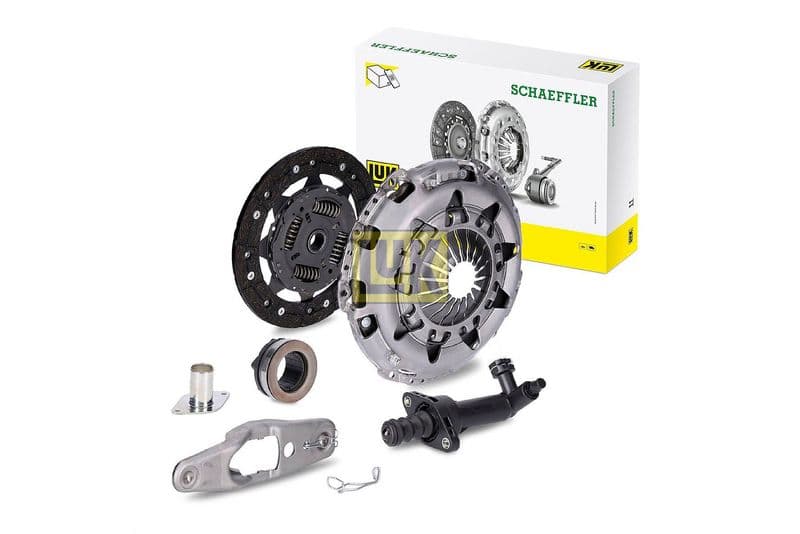 Koppelingskit met lager (220mm) past: AUDI A3  SEAT ALTEA, ALTEA XL, CORDOBA, IBIZA III, IBIZA IV, IBIZA IV SC, IBIZA IV ST, LEON, LEON SPORTSTOURER, LEON ST, TOLEDO III 1.0-2.0D 12.99-