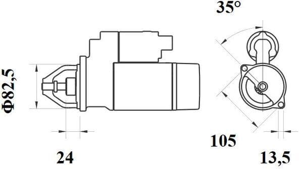 Starter (12V, 3,2kW, (en) new with a deposit)