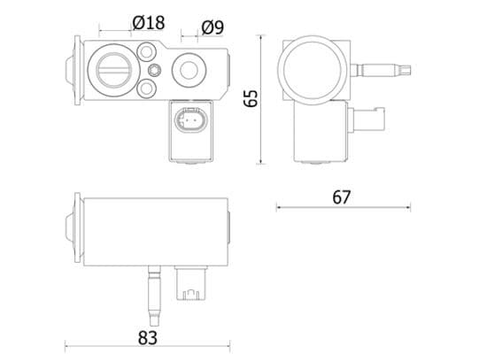 Airconditioning ventiel past: BMW 5 (G30, F90), 5 (G31), 7 (G11, G12) 2.0H/3.0H 07.16-